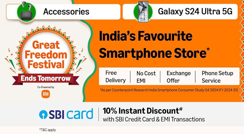 Amazon Great Freedom Festival 2025: मोबाइल फोन्स पर जबरदस्त छूट – जानिए पूरी डिटेल