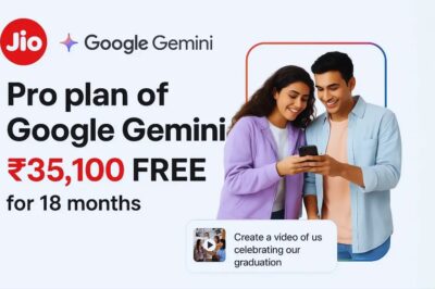 Jio और Google ने मिलकर किया बड़ा धमाका – अब हर यूज़र को मिलेगा Gemini Pro का फ्री एक्सेस