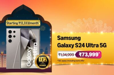 45% डिस्काउंट के साथ मिल रहा Samsung Galaxy S24 Ultra 5G: अमेजन सेल